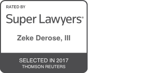 Zeke DeRose super lawyers badge