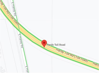 hardy toll road in Houston