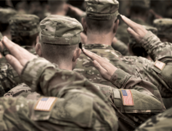 big-army soldiers saluting