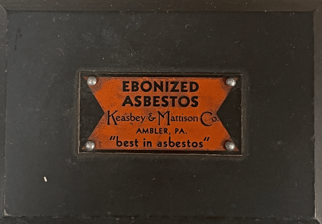 Ebonized asbestos