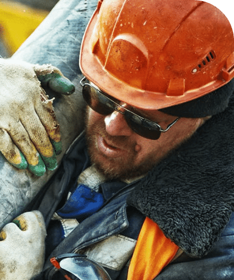 man carrying a colleague