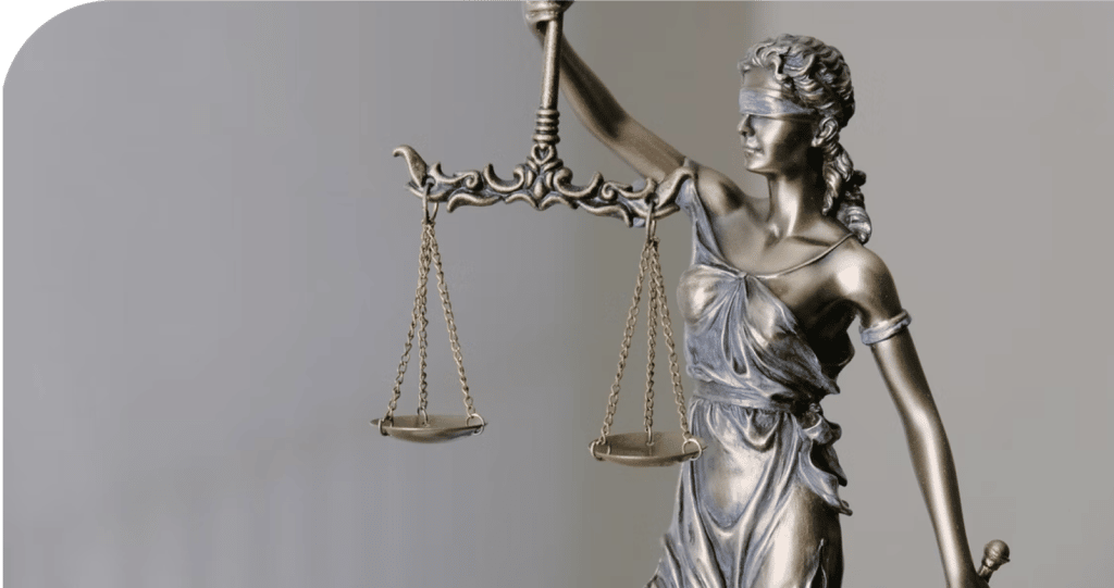 a statue of Lady Justice