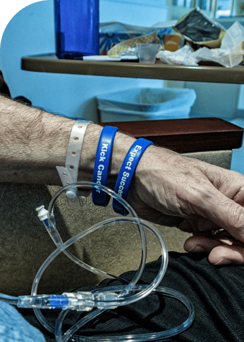 a patient receiving chemo