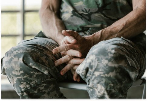 a veteran in a BDU