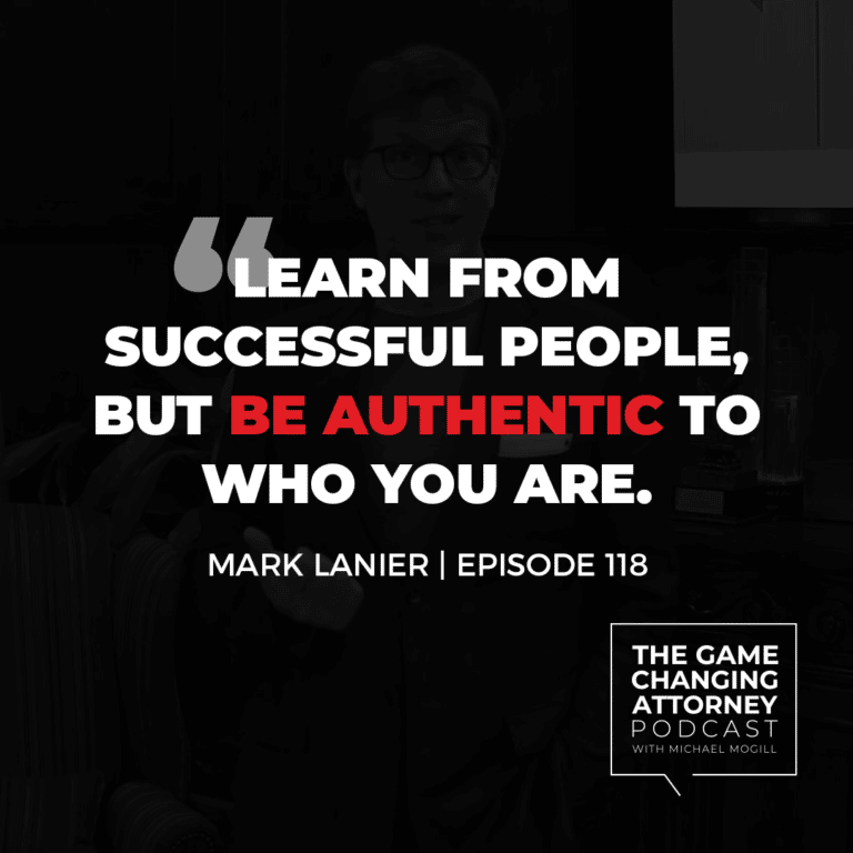 Mark Lanier Quote: learn from successful people but be authentic to who you are