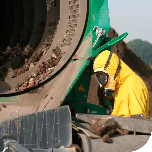 Asbestos worker