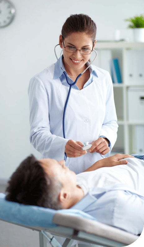 doctor talking to a patient