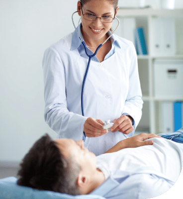 doctor talking to a patient