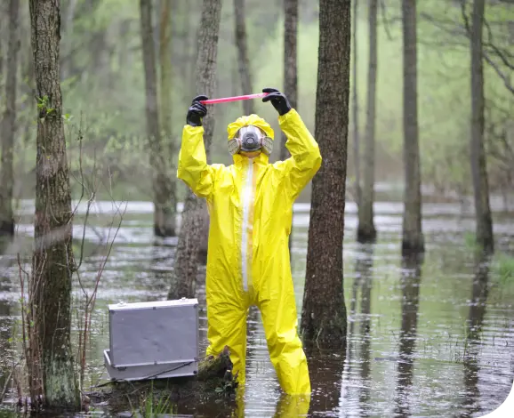 collecting water samples