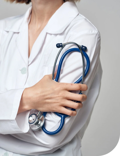 doctor holding a stethoscope