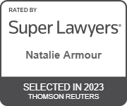 Natalie Amour - Super Lawyers badge