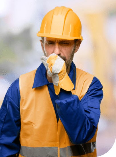 worker coughing