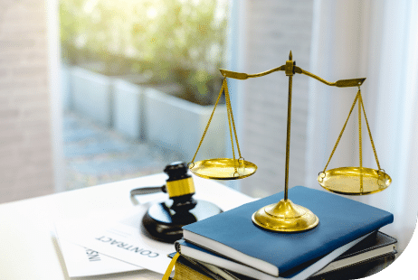 gavel and justice scale