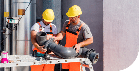 pipe workers