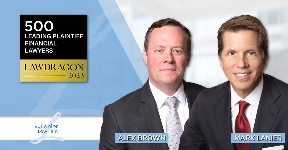 Alex Brown & Mark Lanier named LawDragon Top Financial Lawyers