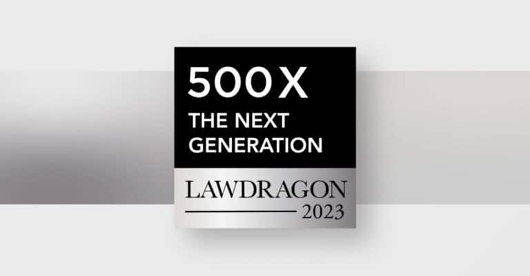 2023 Lawdragon 500 X, The Next Generation badge