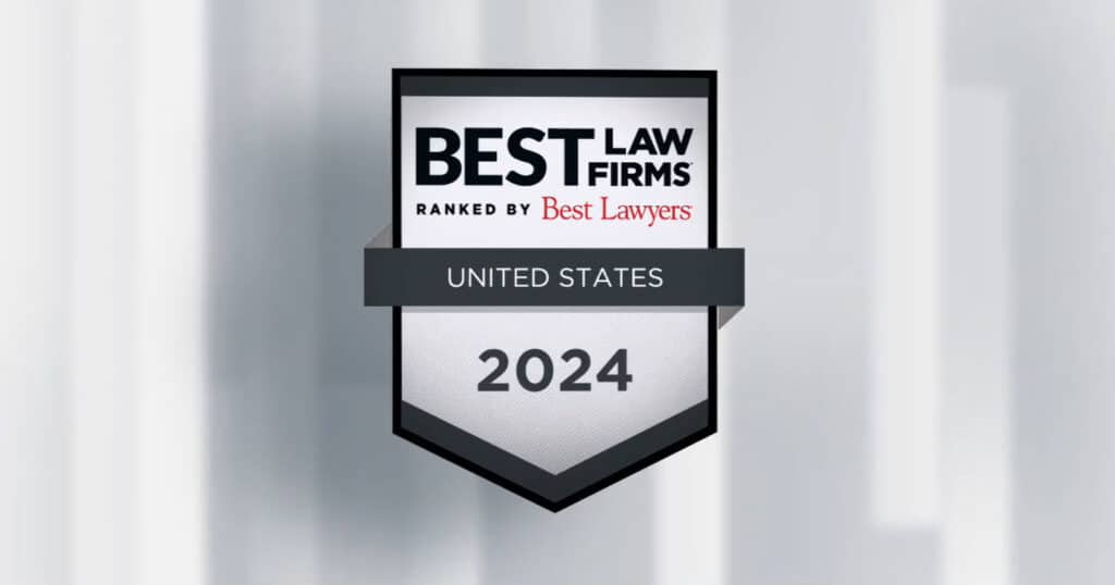 Best Law Firms Guide 2024 ranked by Best Lawyers official badge