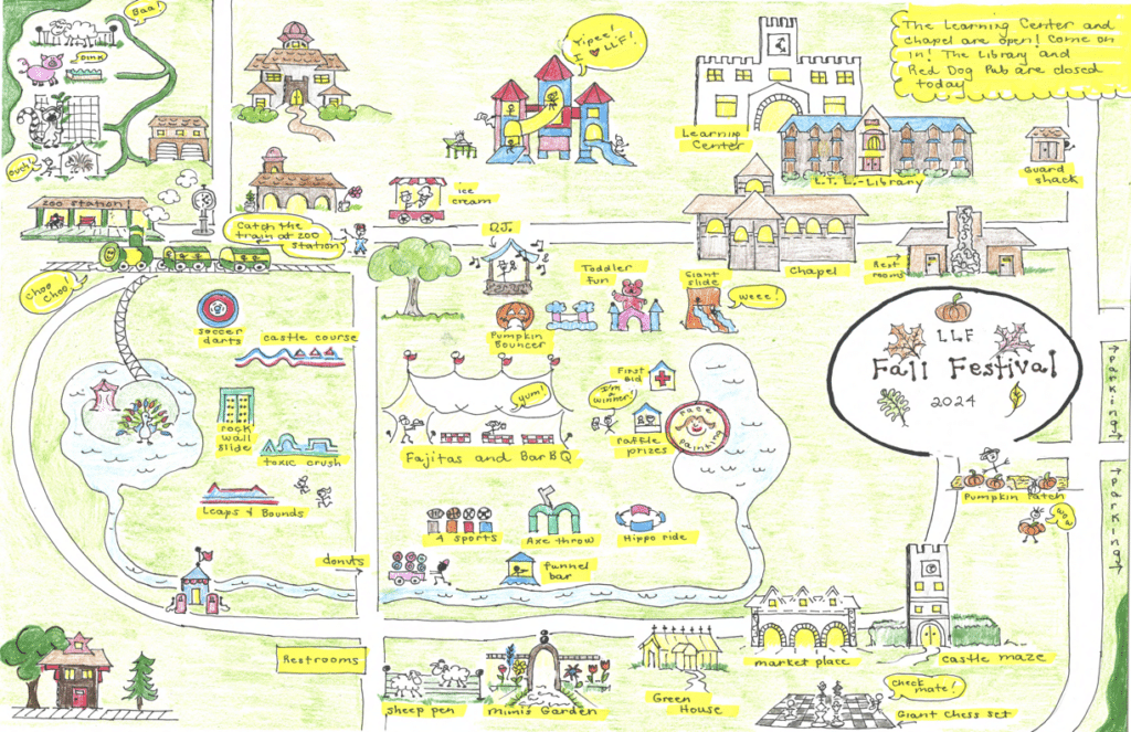 Drawn Lanier Law Firm Fall Festival 2024 map