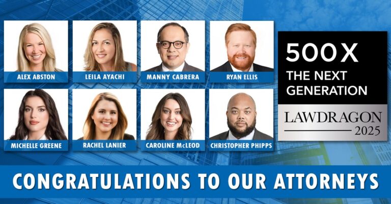 Headshot of Lanier Law Firm attorneys selected for 2025 Lawdragon 500 X – The Next Generation guide