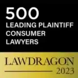 500 Leading Plaintiff Consumer Lawyers official 2023 badge by Lawdragon