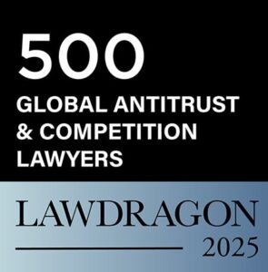 500 Global Antitrust & Competition Lawyers official 2025 badge by Lawdragon