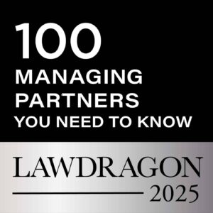 100 Managing Partners You Need to Know official 2025 badge by Lawdragon
