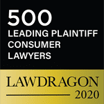 500 Leading Plaintiff Consumer Lawyers official 2020 badge by Lawdragon