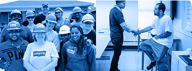 Photo of workers and a patient in a hospital from the Lanier Law Firm's community activities