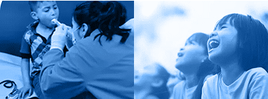 Photos of children form the Lanier Law Firm's community activities