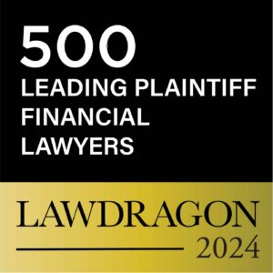 500 Leading Plaintiff Financial Lawyers official 2024 badge by Lawdragon