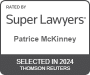 Patrice MacKinney's official badge of Rated By Super Lawyers, Selected in 2024 Thomson Reuters