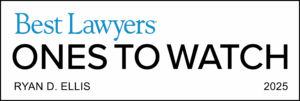 Ryan D. Ellis Best Lawyers' Ones to Watch 2025 official badge