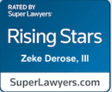 Zeke Derose's Rising Stars official badge by Super lawyers