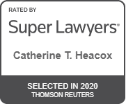Catherine T. Heacox's official badge of Rated By Super Lawyers, Selected in 2020 Thomson Reuters