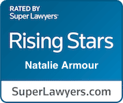 Natalie Armour's Rising Stars official badge by Super lawyers