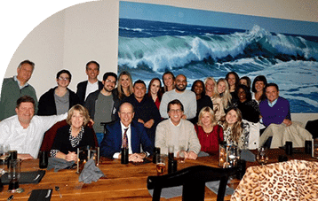 The opioid litigation legal team celebrating