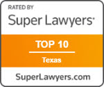 Mark Lanier's Texas Top 10, Texas, Rated by Super Lawyers badge
