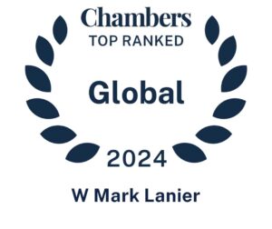 W. Mark Lanier's 2024 Chambers Top Ranked Global badge