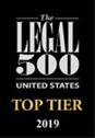 W. Mark Lanier's 2019 Top Tier badge by the Legal 500 United States