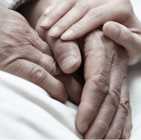 Young hands holding old hands