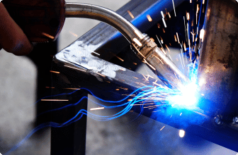 Welding road from an iron worker exposed to asbestos