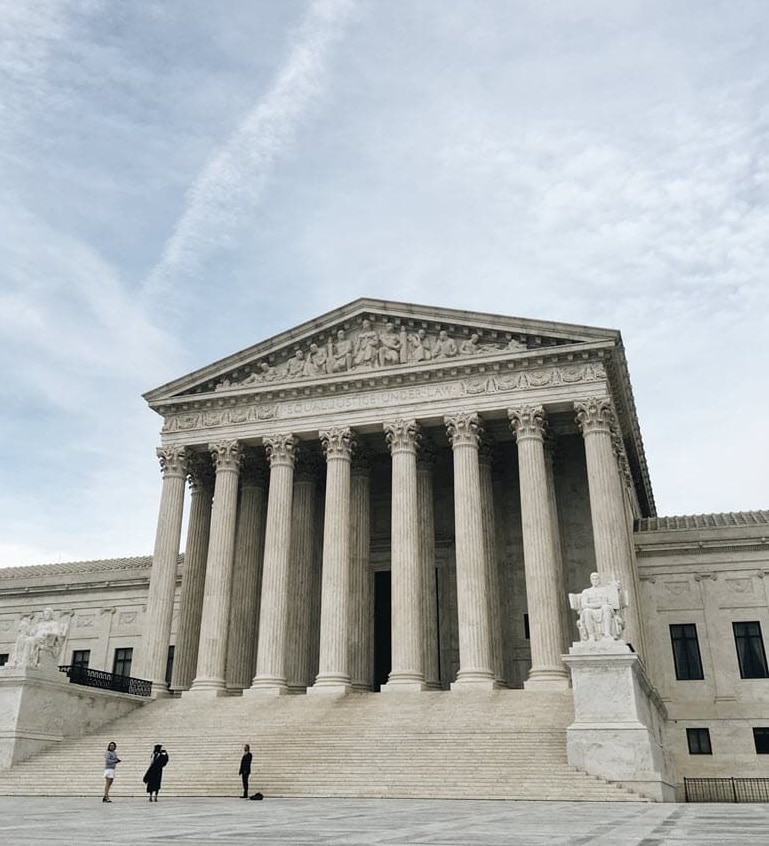 The U.S. supreme court building in Washington, D.C.