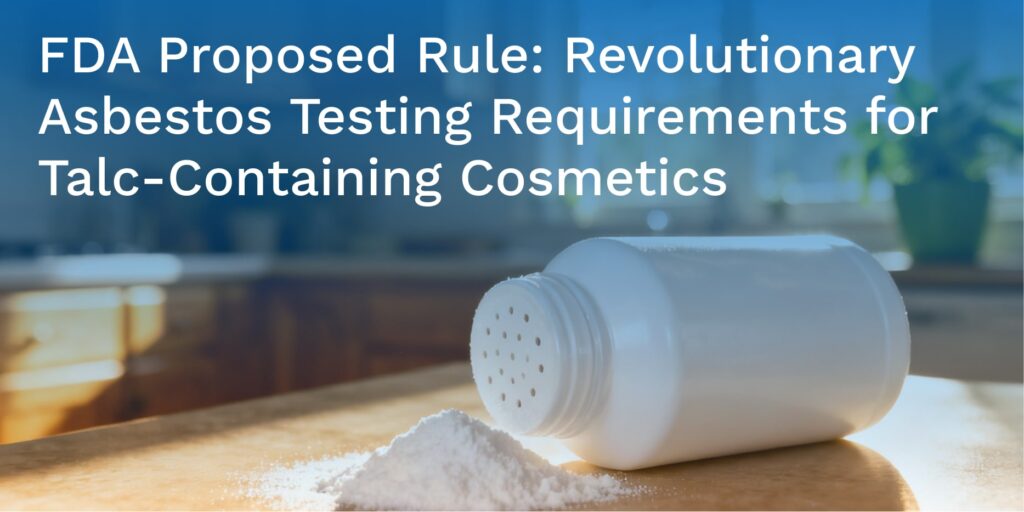 Photo of a talc bottle spilling on a wooden table