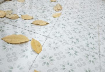 Vintage Design Asbestos-Containing Tile Flooring