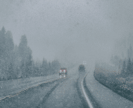 Poor weather because of snow storm