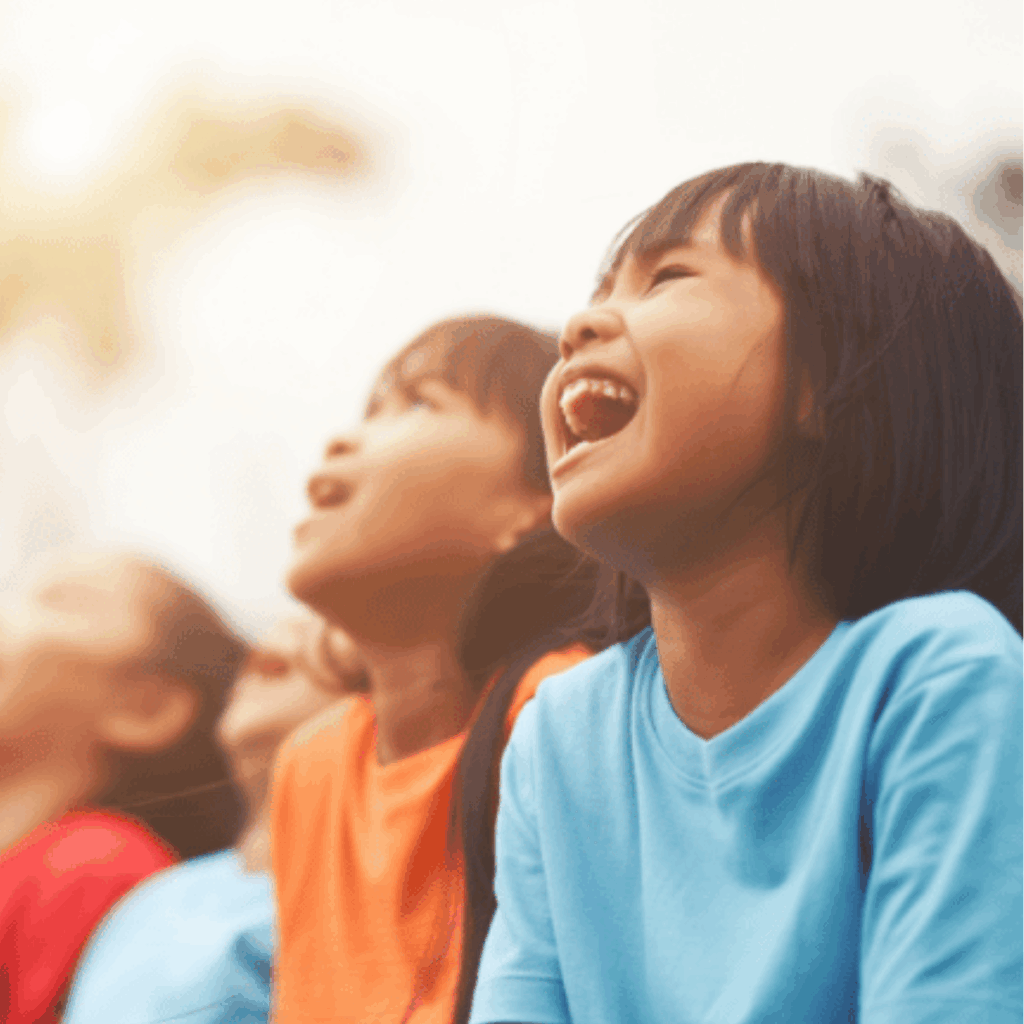 Children laughing