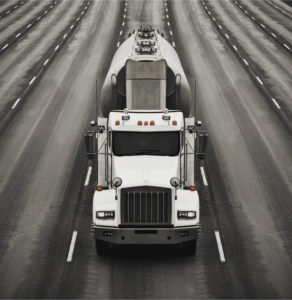 Oil truck in highway