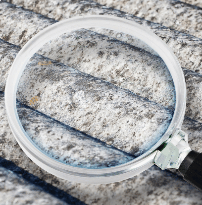 Asbestos Fibers Under a Magnifying Glass