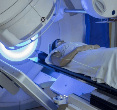 Person entering MRI machine