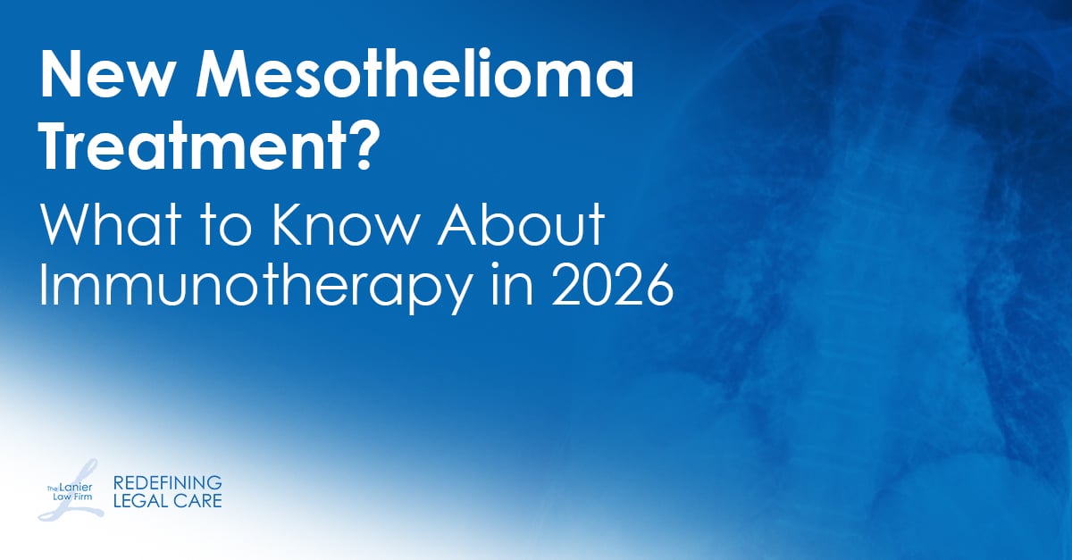 X-ray for lungs from a mesothelioma patient treated with immunotherapy in 2026
